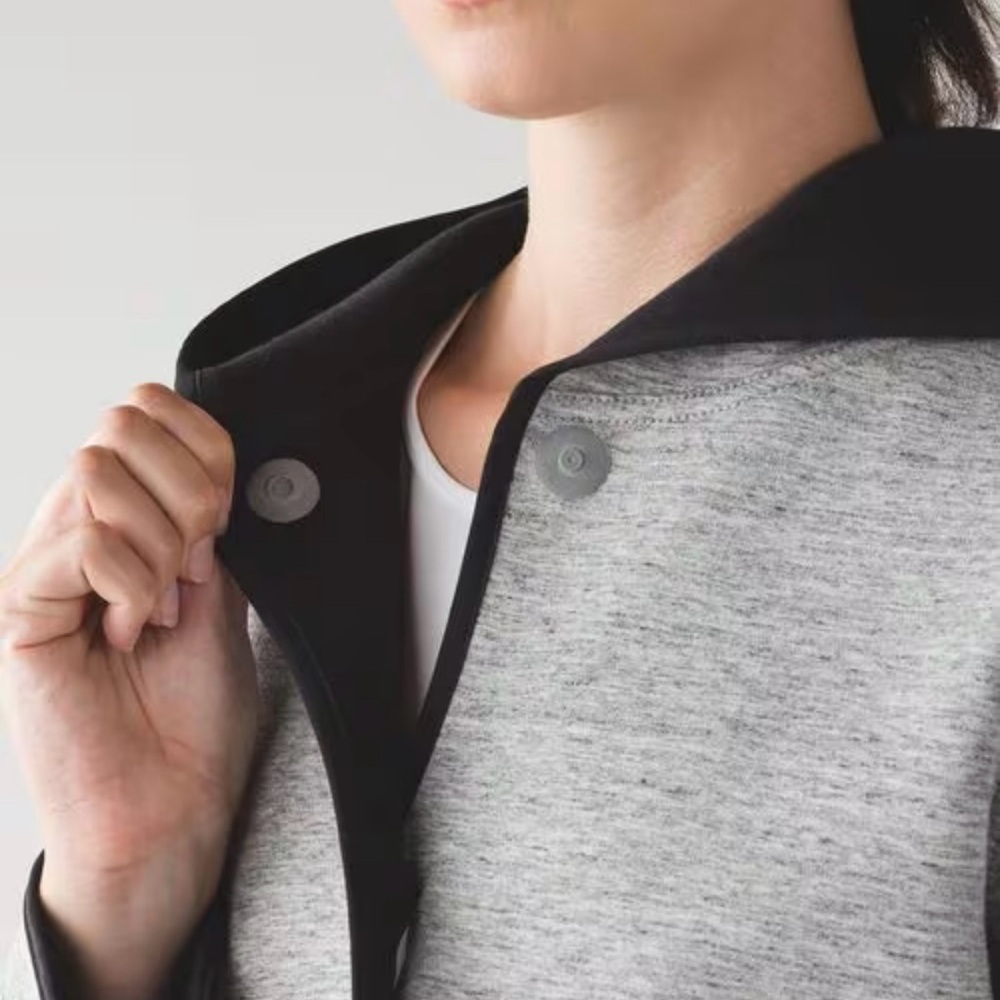 Lululemon Urban Horizons Heathered Space Dyed Grey/Black Jacket Size XS - Picture 10 of 17